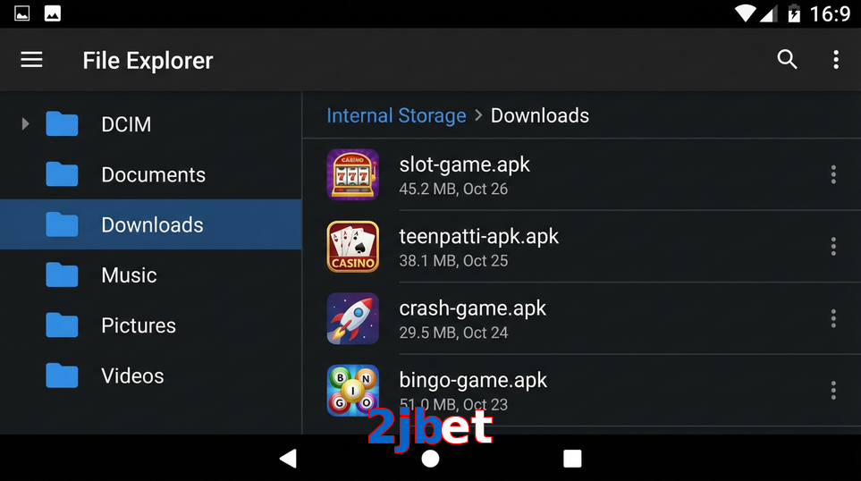 Main screen of 2Jbet gameapk page for PK players